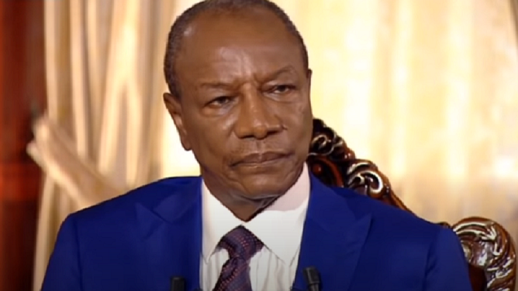 Capture d'écran Alpha Condé, président de Guinée, invité d'Internationales du 30 septembre 2018/TV5Monde, RFI, LeMonde