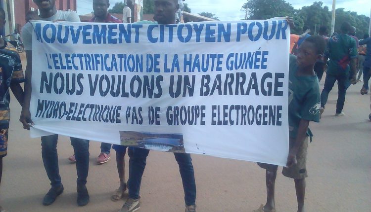 Kankan : le mouvement pour l’électrification de la Haute Guinée siffle la fin de la trêve