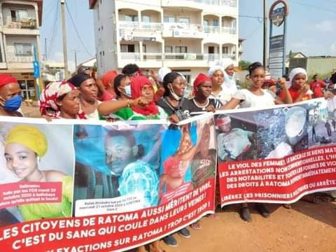 Manif contre les exactions à Ratoma : des femmes tentent de braver l’interdiction