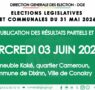 Suite de la publication des résultats partiels des élections de mai ce 03 juin à 14h