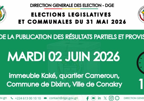 Suite de la publication des résultats partiels des élections de mai – mardi 02 juin à 17h