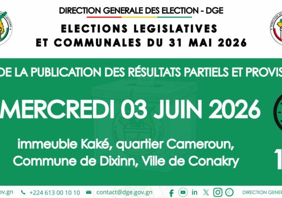 Suite de la publication des résultats partiels des élections de mai ce 03 juin à 14h
